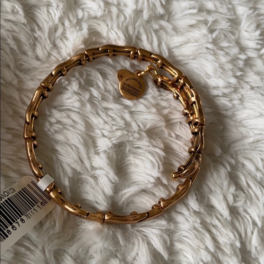 Alex and Ani water metal wrap bracelet - Picture 3 of 5